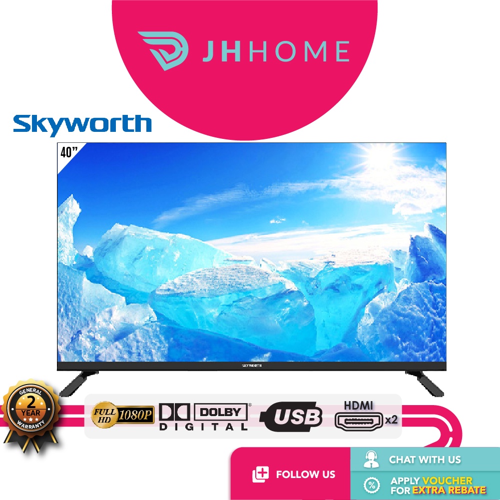 Skyworth 40 Inch FHD Basic Digital TV 40STD2000 | Dolby Digital ...