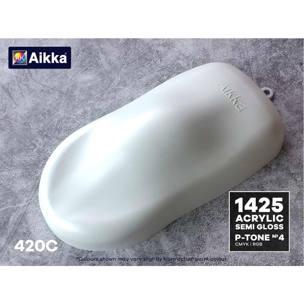 AIKKA Paint PANTONE Colour 420C / 1425 ACRYLIC SEMI GLOSS PAINT ...