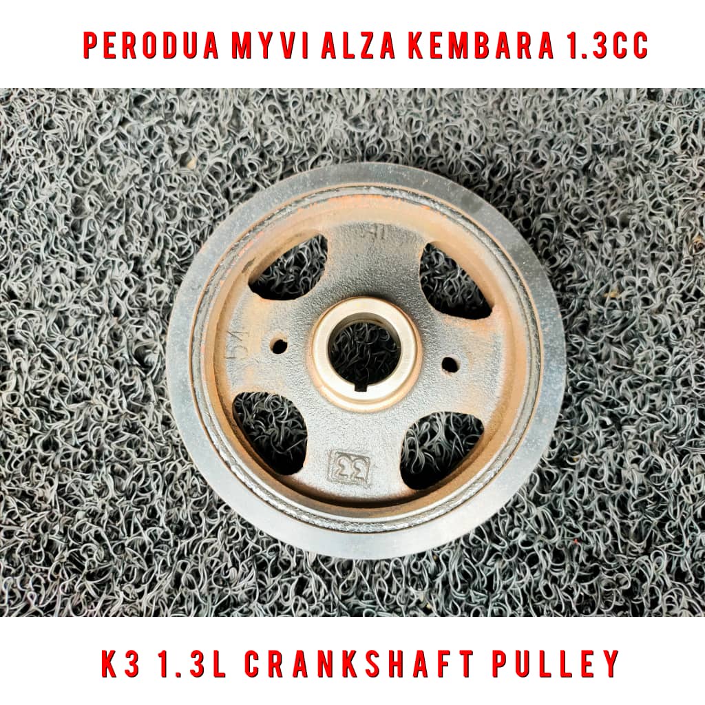 Perodua Myvi Lama Alza Kembara K3 1.3L 1.3cc Crankshaft Pulley / Main Pulley / Crank Pulley