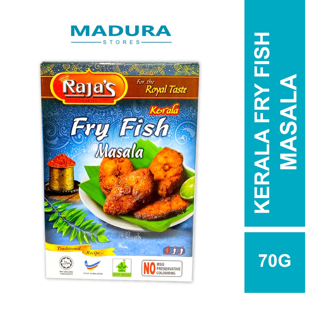Raja's Kerala Fry Fish Masala 70g | Shopee Malaysia