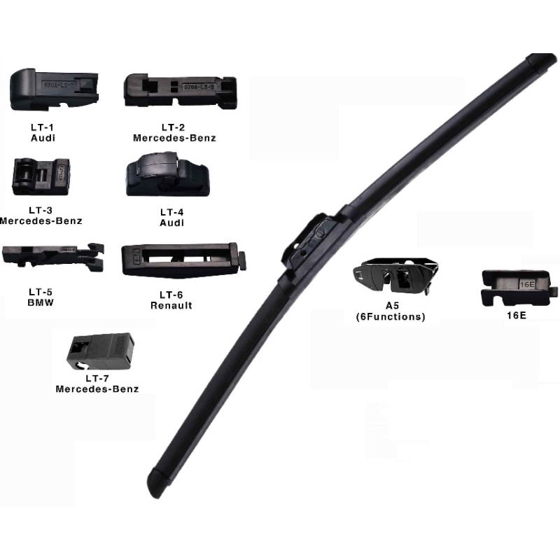 Universal Silicone Wiper Universal Wiper Hock OEM U-type Frameless ...