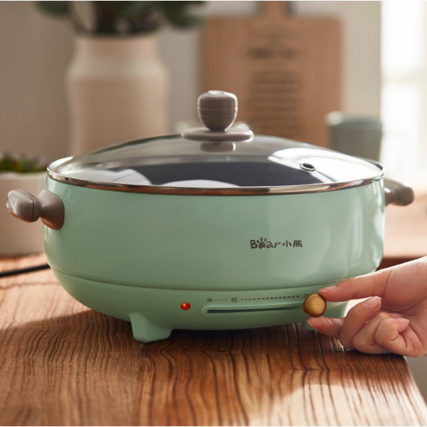 Bear Electric Hot Pot With Steamer - Rapid Noodles Cooker And