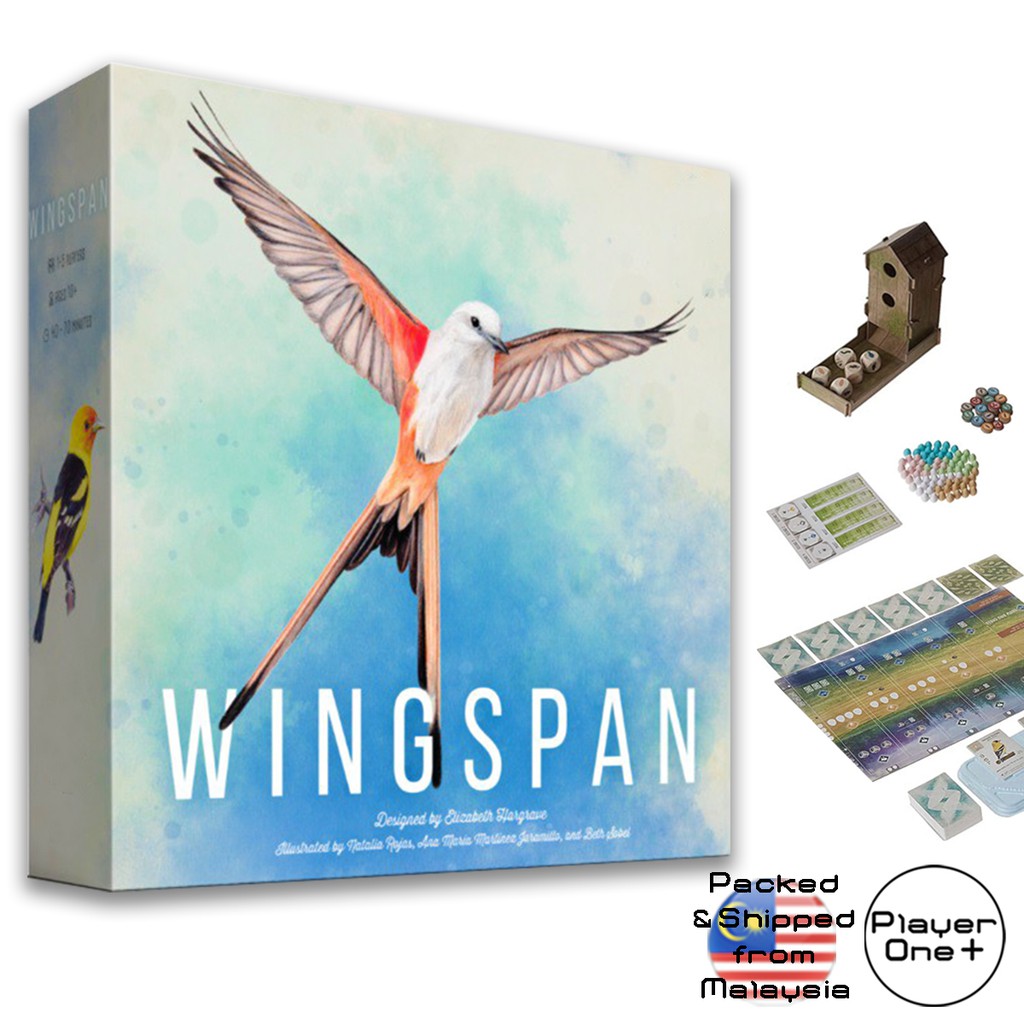 Wingspan Bird Enthusiasts Board Game with SwiftStart Pack Family Fun Party Games (English