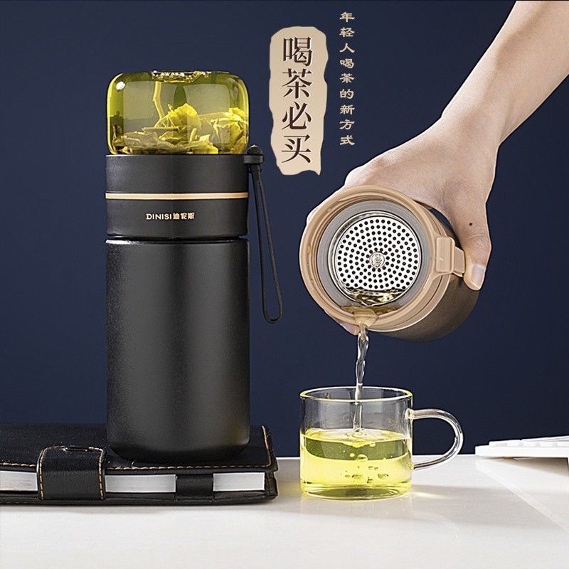 Thermos Bottle with Filter Tea Maker Stainless Steel Thermos Bottle