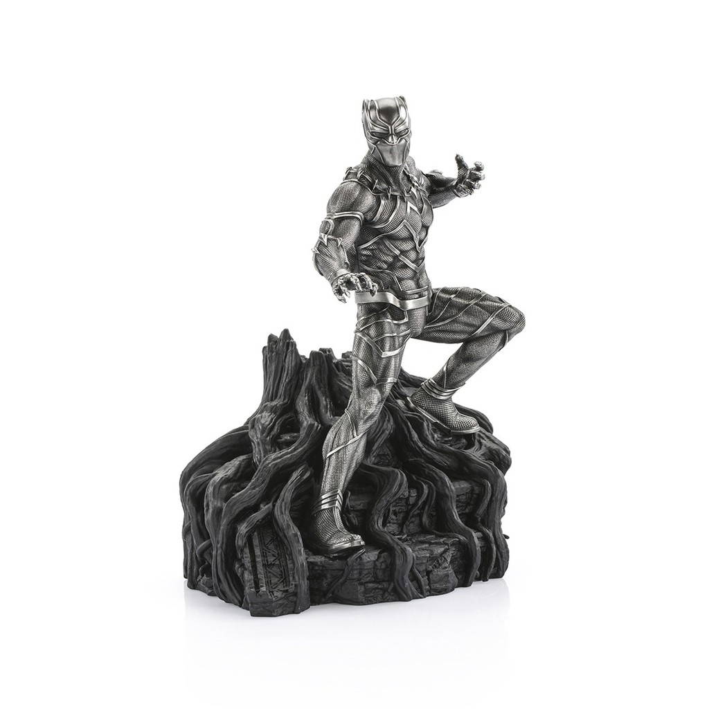 Royal Selangor Marvel Collection - Mini Statuetta In Peltro Di Pantera Nera, Altezza 5 Cm, Rifinita A Mano, Regalo Per Collezionisti