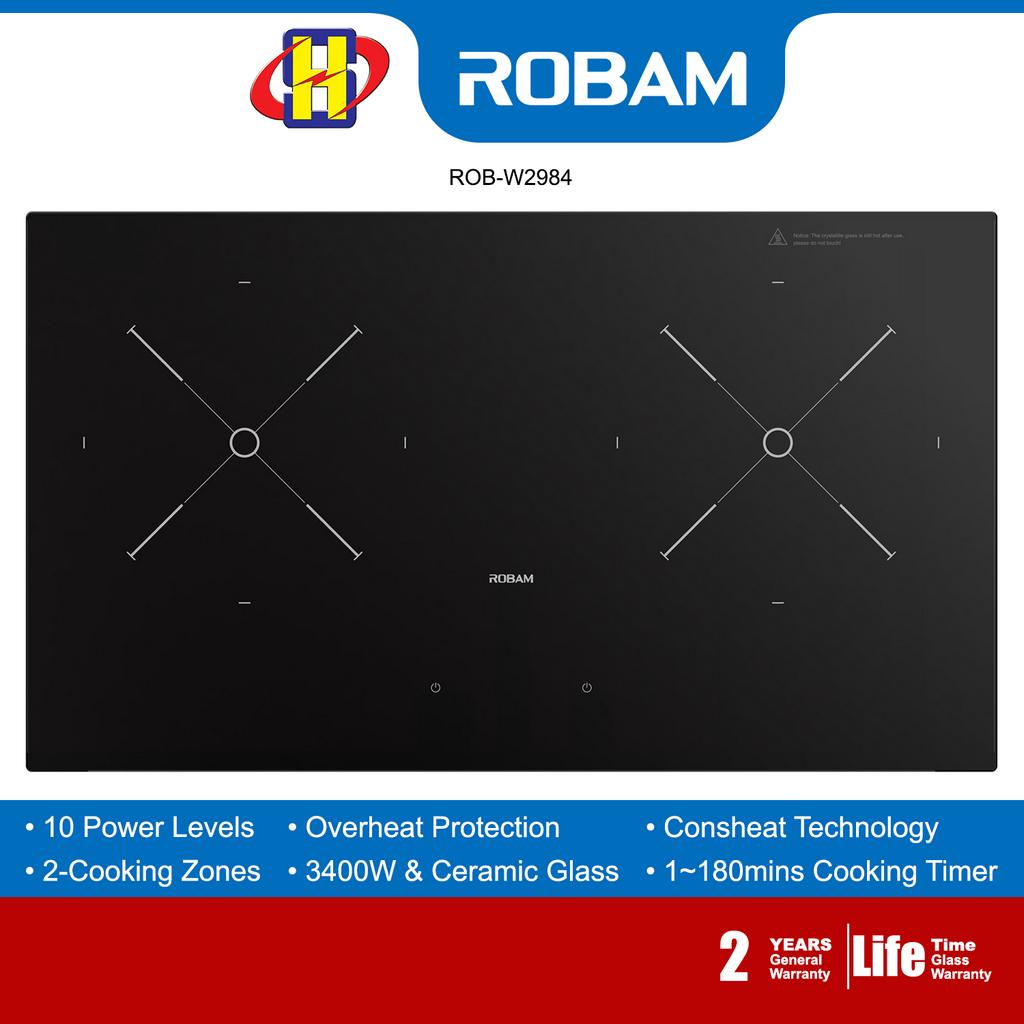 Robam BuiltIn Hob (78cm/3400W) Dual Cooking Zones 10Power Levels