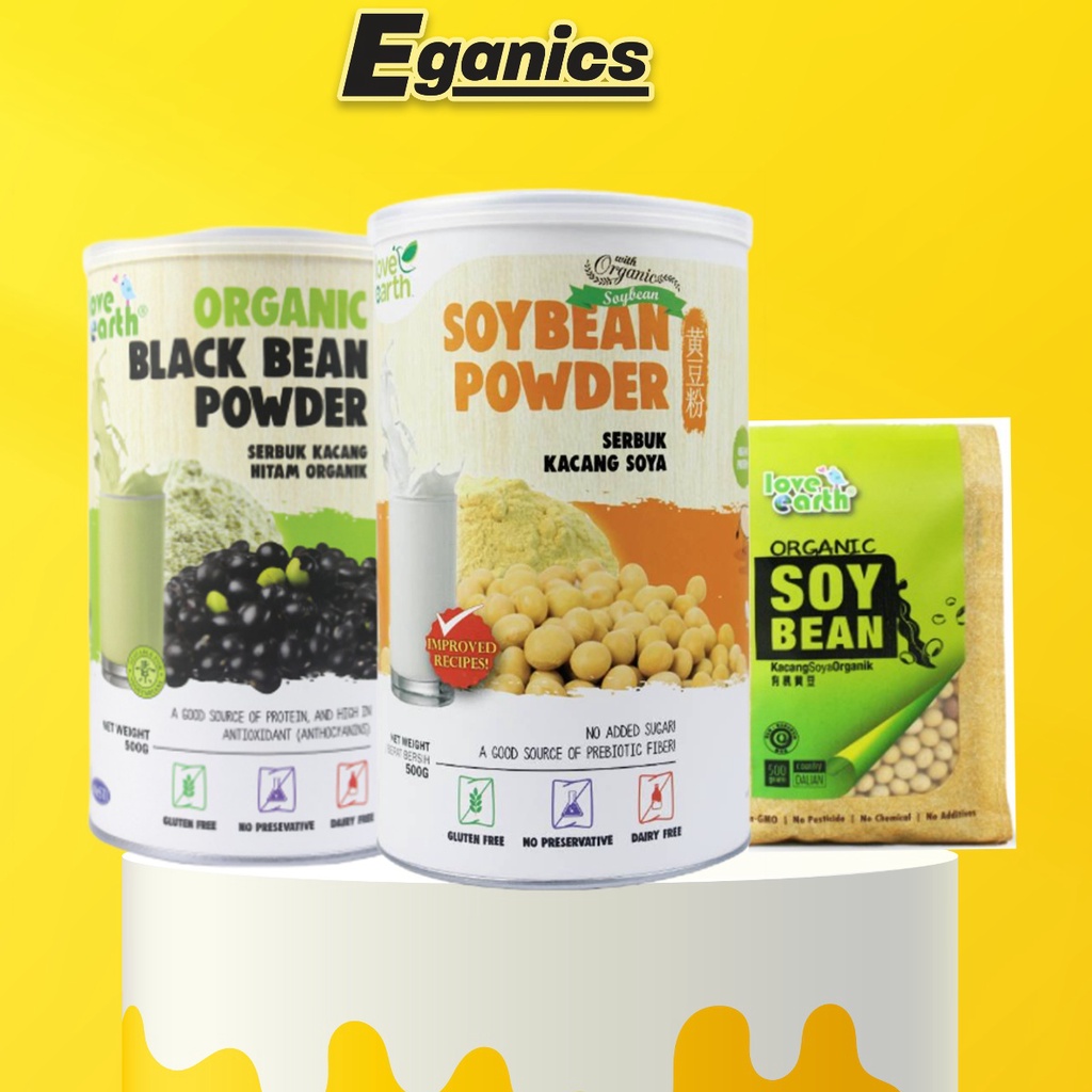 Love Earth Organic Soybean Powder 500g/ Kacang Soya Organik Organic