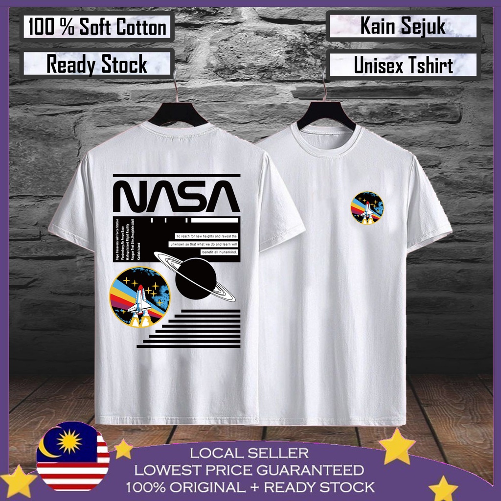 [70% Mega Sales !] Nasa Astronuat Baju Tshirt Lelaki Mens Tshirt Baju ...