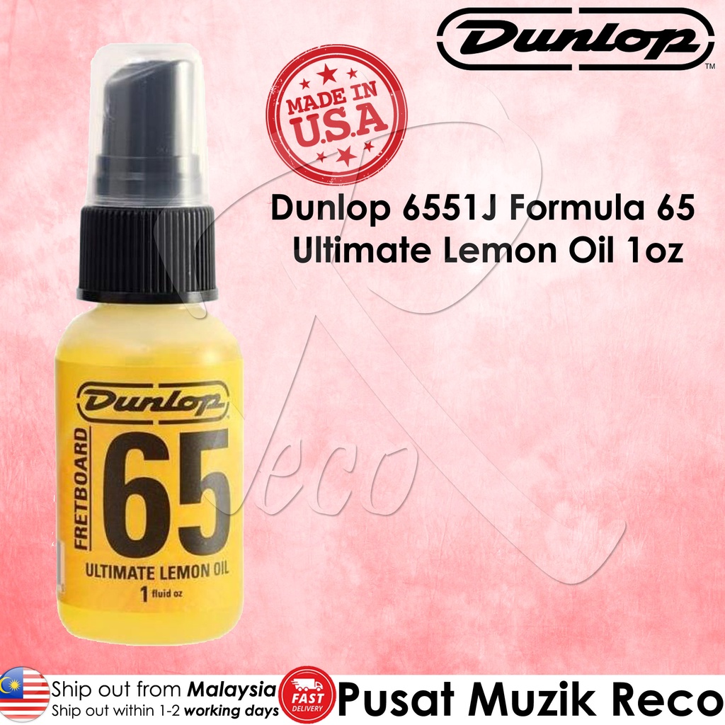 Dunlop Fretboard 65 Ultimate Lemon Oil Acoustic Electric Bass Guitar