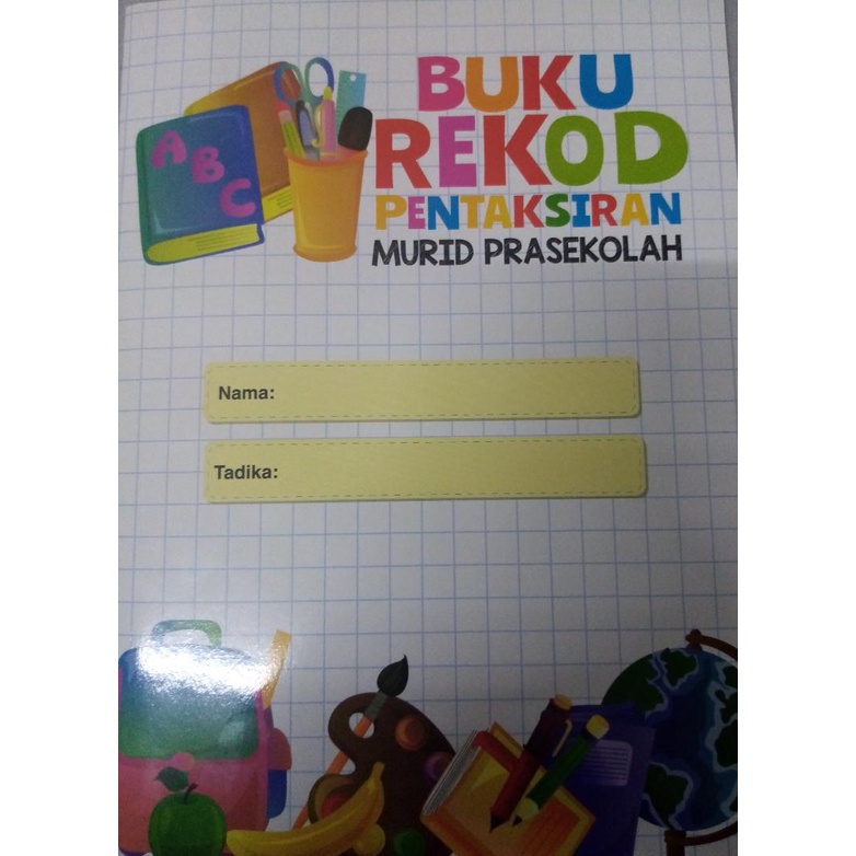 BUKU REKOD PENTAKSIRAN MURID PRASEKOLAH | Shopee Malaysia