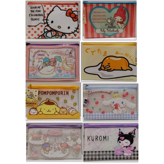 SANRIO CHARACTER POUCHES GUDETAMA / KUROMI / CINNAOMROLL | Shopee Malaysia