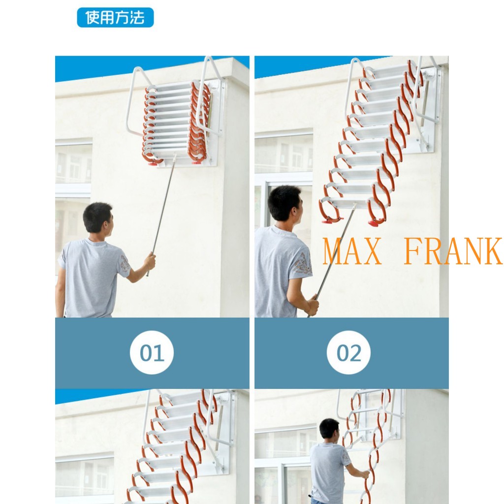 Folding stairs (not automatic)/loft ladder/Attic staircase/FIRE STAIRS ...