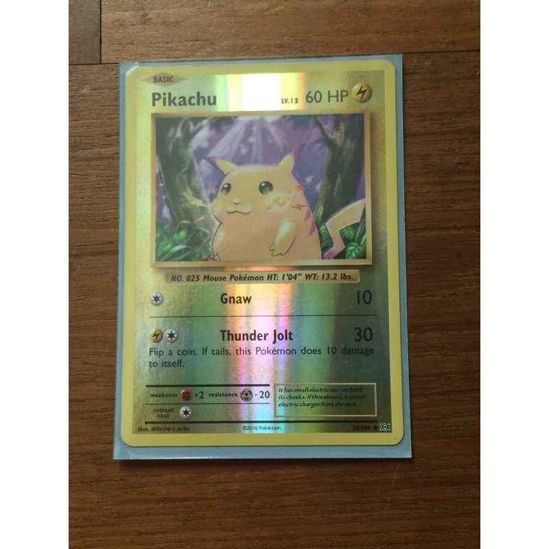 Holographic pikachu card (100 genuine) Shopee Malaysia