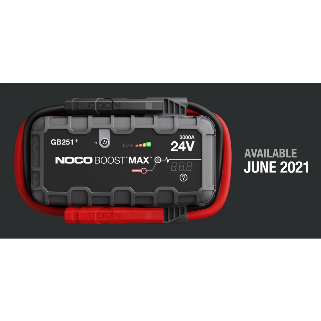 NOCO GB251+ Boost Max 3000A 24V UltraSafe Lithium Jump Starter (PRE