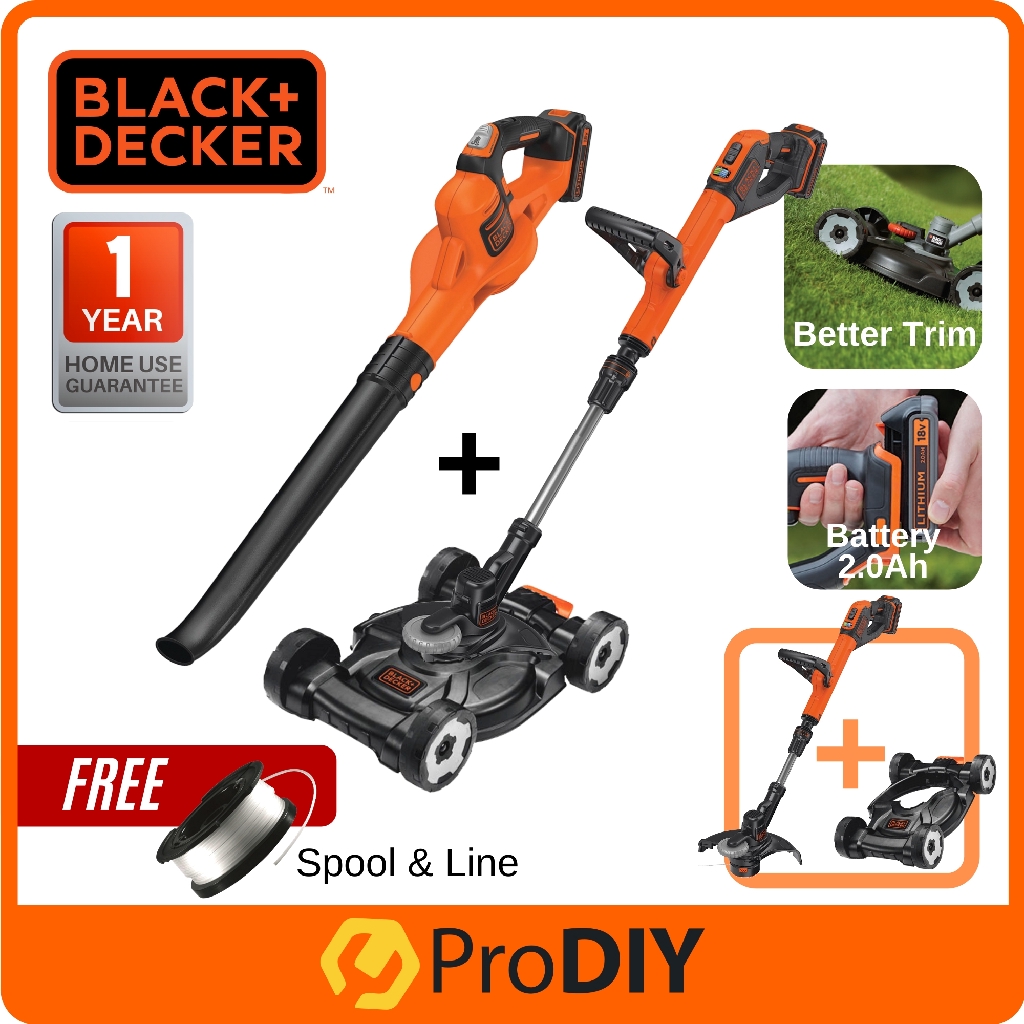 COMBO BLACK DECKER STC1820EPCF Cordless Grass Trimmer Mower