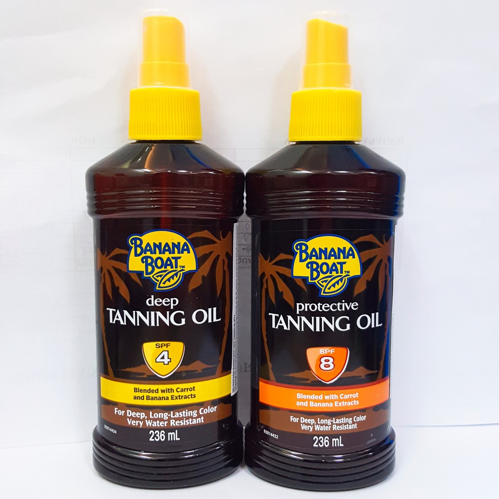 Banana Boat Tanning Oil SPF4 & SPF8 (236ml) Shopee Malaysia