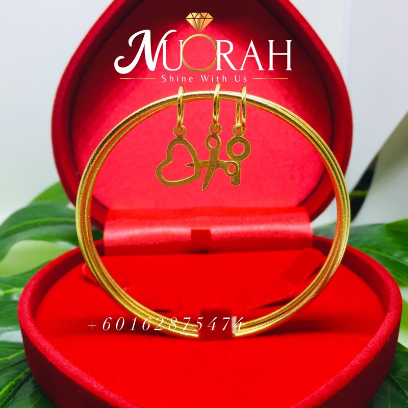 GELANG BANGSAWAN 💃 BANGLE 3in1 & Charms 🌸 | Emas Korea| Terbaru ...