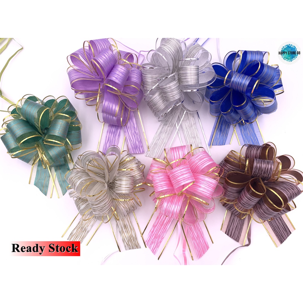 5pcs Premium Pull Flower Ribbon / Riben Tarik Premium / Hamper Ribbon