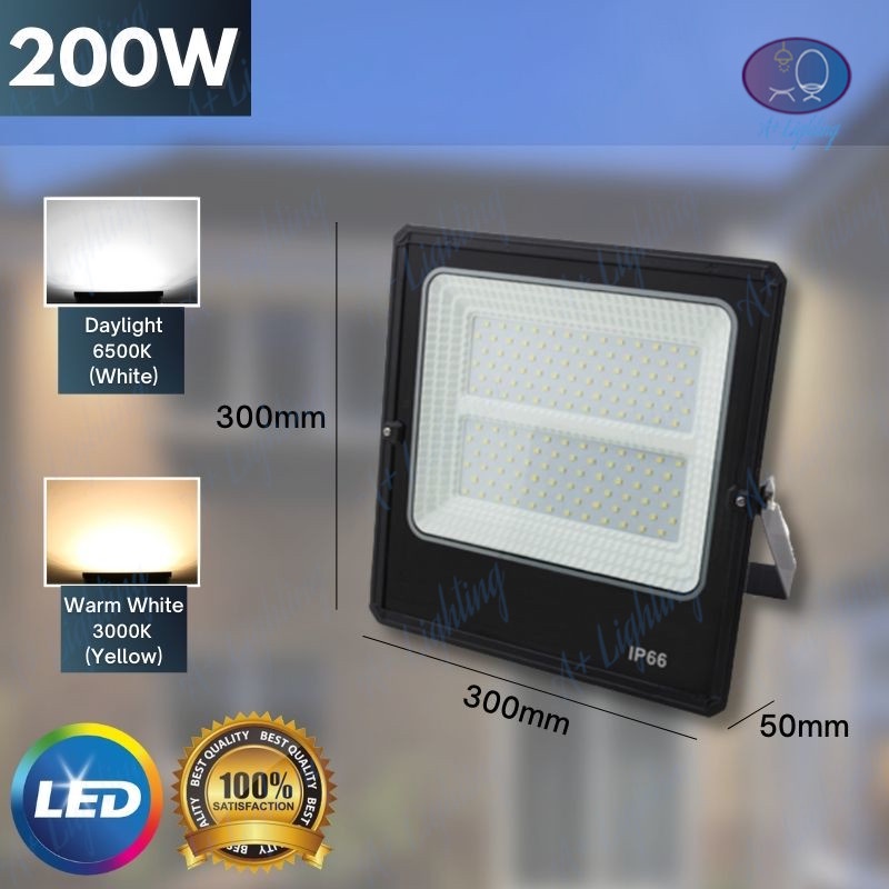 [Premium] 30W/50W/100W/150W/200W LED SPOTLIGHT DAYLIGHT 6500K IP66 ...