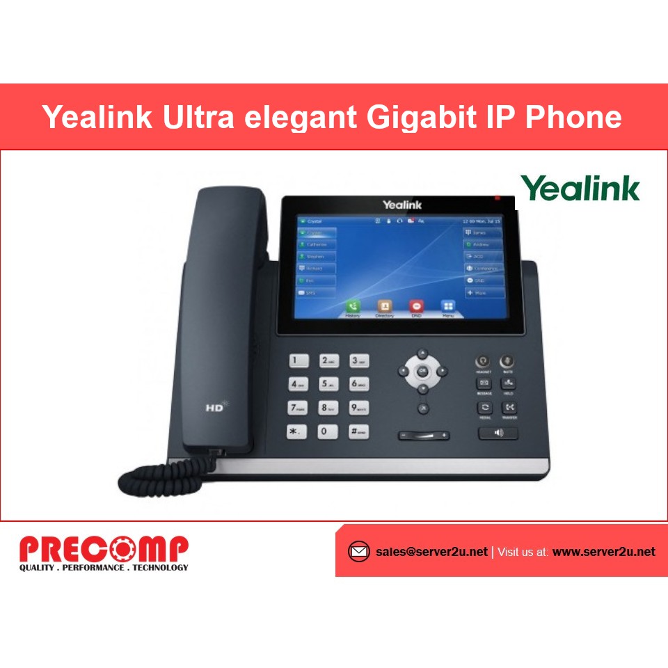 Yealink Ultra elegant Gigabit IP Phone (SIP-T48U) | Shopee Malaysia