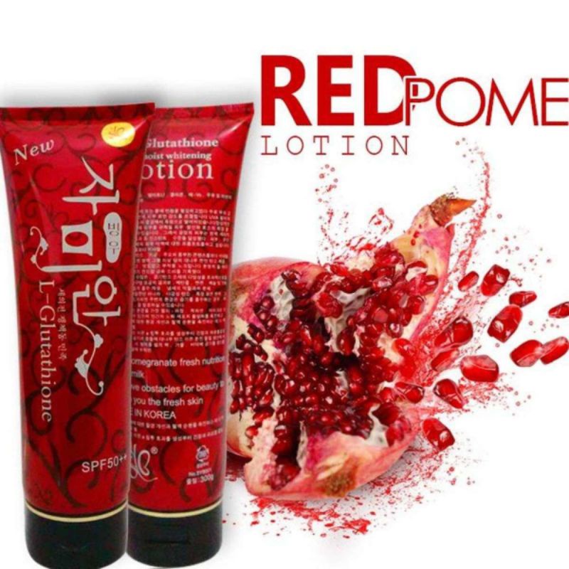 l glutathione moist whitening lotion L-Glutathione Moist Whitening Body lotion Red SPF50 300G