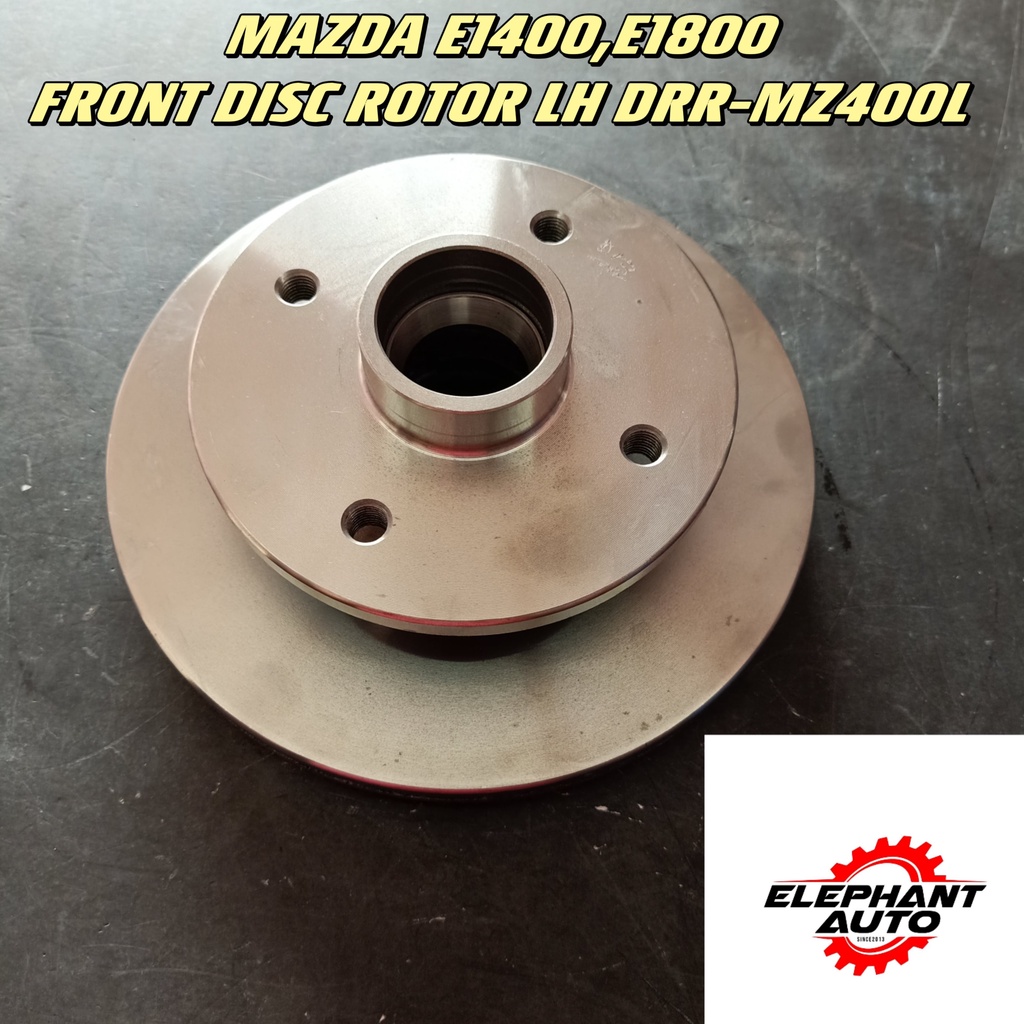 MAZDA E1400,E1800 FRONT DISC ROTOR LH (WITH HUB 1 SET) DRR-MZ1400L ...