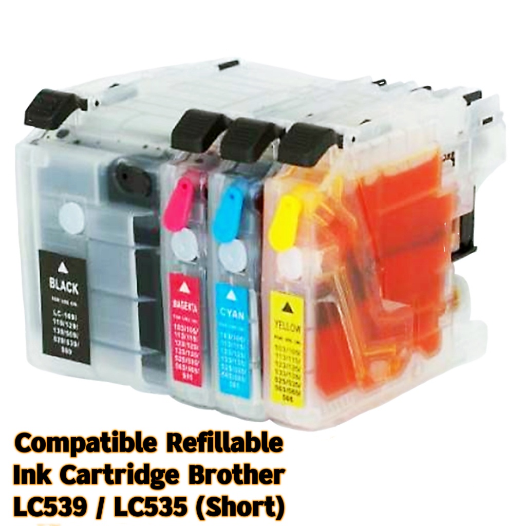 Brother Compatible Lc539 Lc535 Lc539xl Lc535xl Bcmy Refillable Ink Cartridge For Dcp J100 