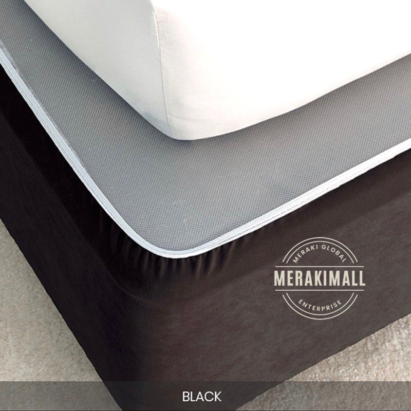 Fitted Bed Base Wrap Minimalist Bed Valance Plain Bed Base Cover