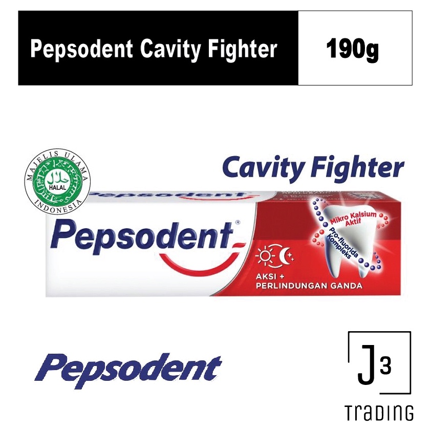 Pepsodent Cavity Fighter Toothpaste / Ubat Gigi 190g | Shopee Malaysia