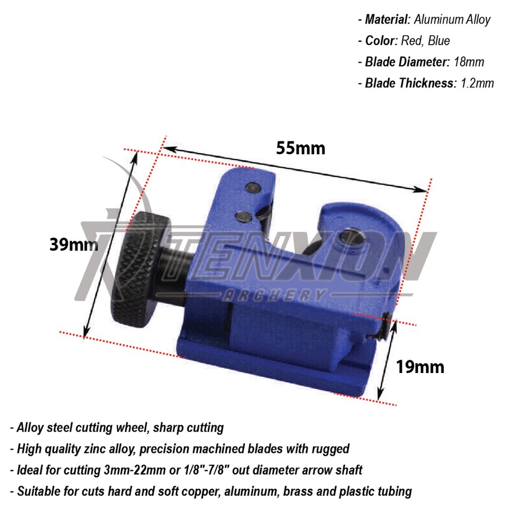 TenXion Archery Protable Arrow Cutter Trimmer Arrows High Quality Mini