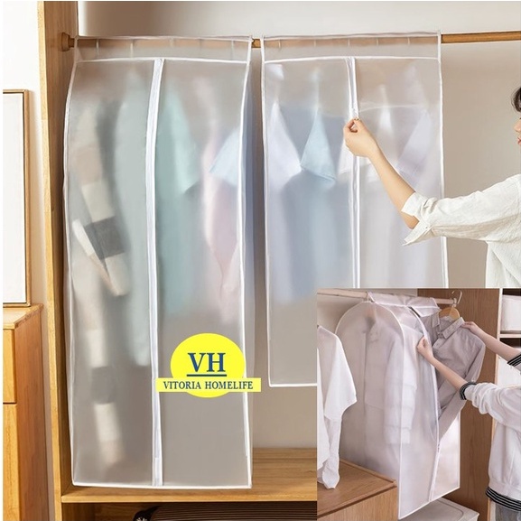 Clothes Cover Hanging Wardrobe Dust Cover Clothes Protector Clothes