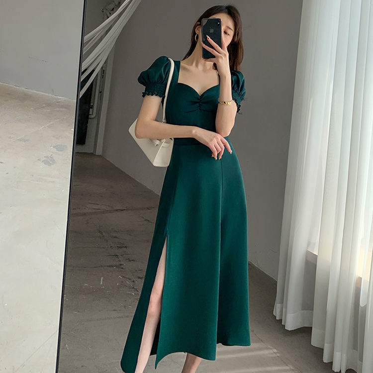 Korean 2024 green dress