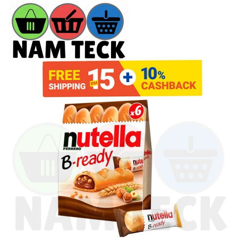 (HALAL) Ferrero Nutella Bready T6 132G(POP) Shopee Malaysia