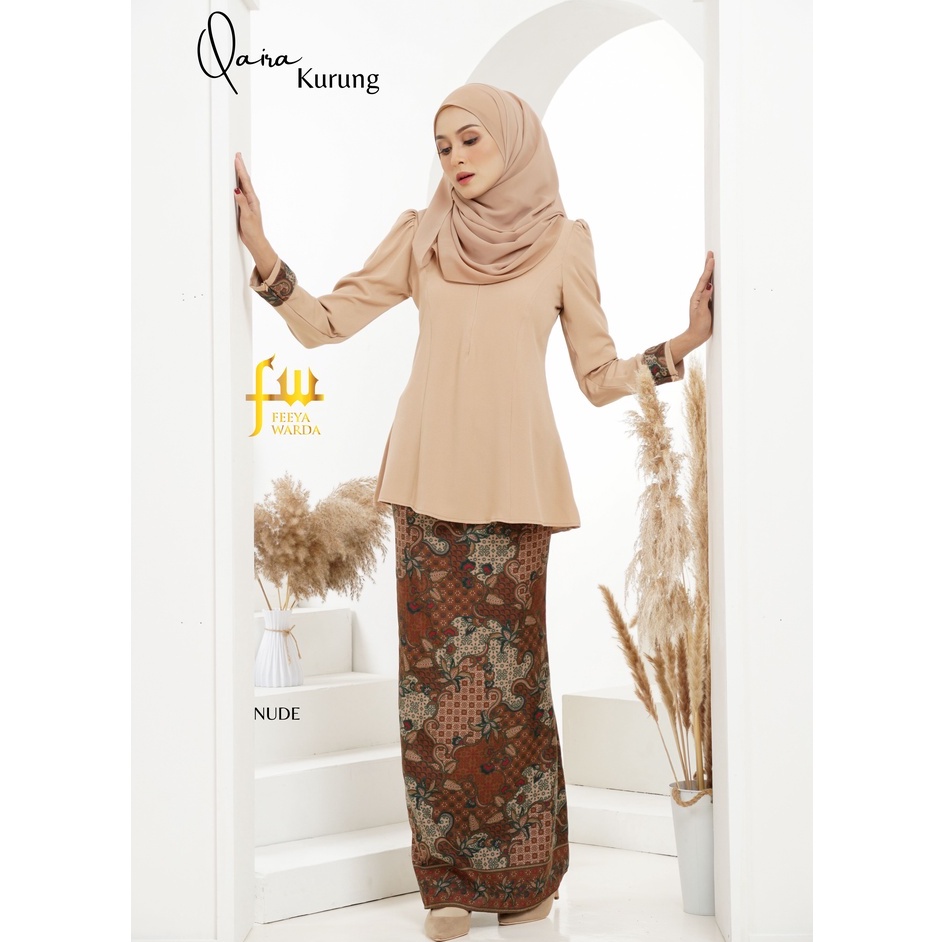 Gambar baju kurung Qaira Moden Batik