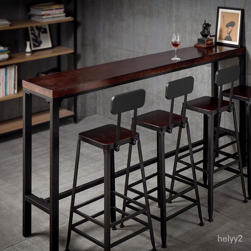 Luxury Bar table against the wall table and chair combination high ...