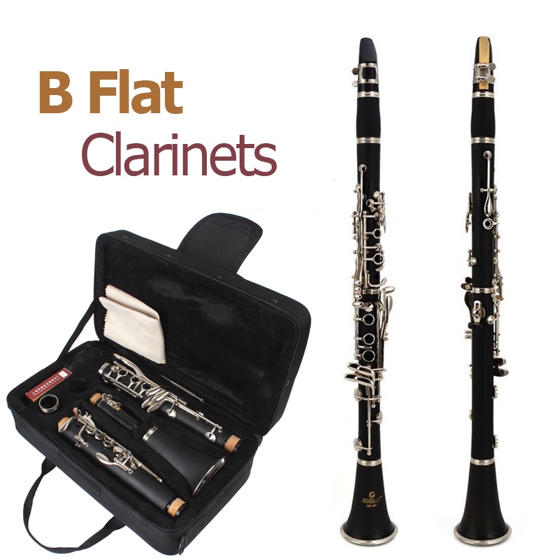 SLADE 17 Key BB Flat Clarinet For Music Lover / Clarinet With Reeds And ...