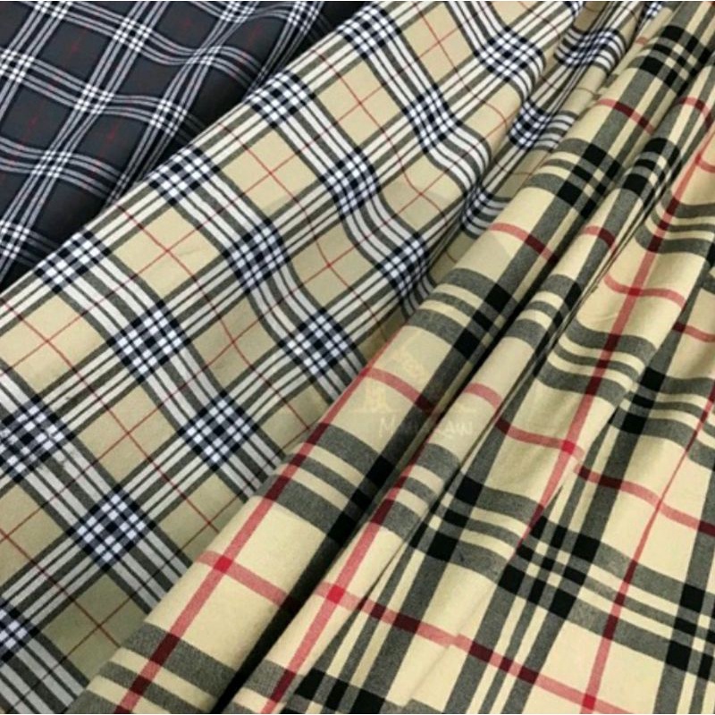 KATUN Burberry Classic Japanese Premium Material Cotton Fabric Box | Kain  Katun Kotak Motif Burberry Classic Bahan Premium Jepang | Shopee Malaysia