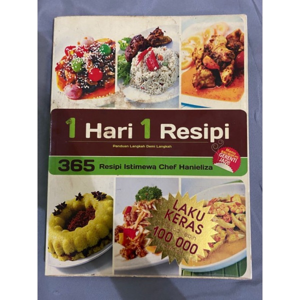 Buku resipi makanan ( 1 hari 1 resipi) (USED) | Shopee Malaysia