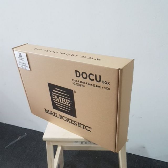 MBE Docu box Packaging Box Corrugated Carton Box Kotak Packing | Shopee ...