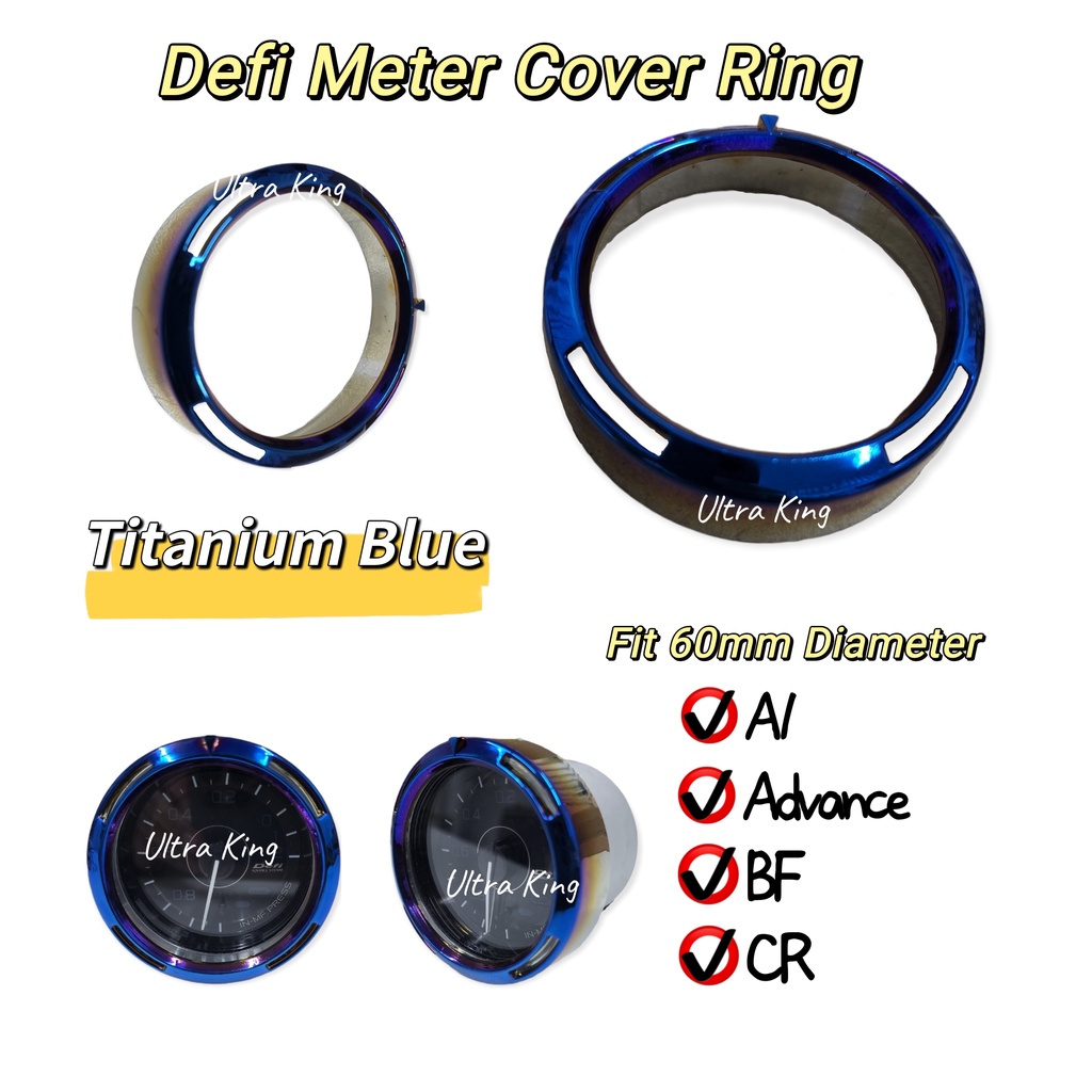 TITANIUM BLUE COVER RING 60MM DEFI A1 BF ADVANCE CR | Shopee Malaysia