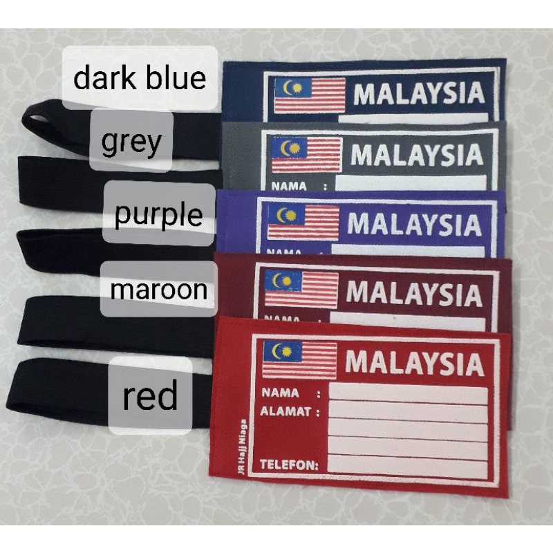 Label Tag Bagasi PVC Umrah Haji Shopee Malaysia