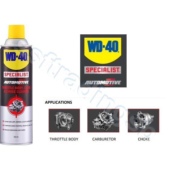 How to Clean Throttle Body, Carb and Choke With WD-40 Specialist Throttle  Body, Carb & Choke Cleaner 