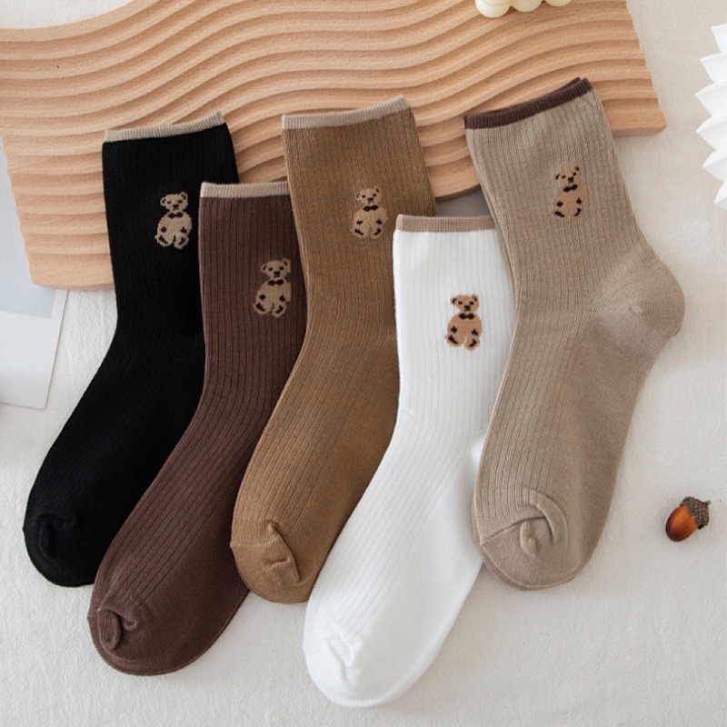 [Ready Stock]5 pairs cute socks stokin pantang ankle socks cotton socks ...