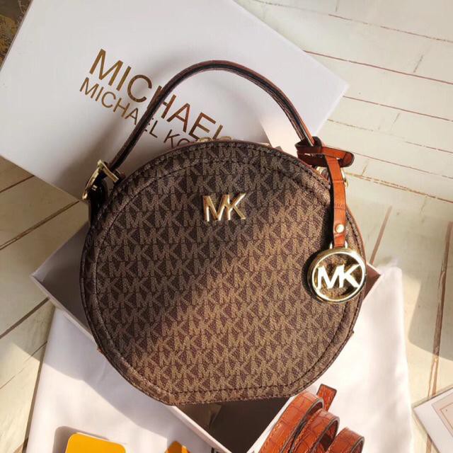 Simple Mk Monogram Full Round Sling Bag