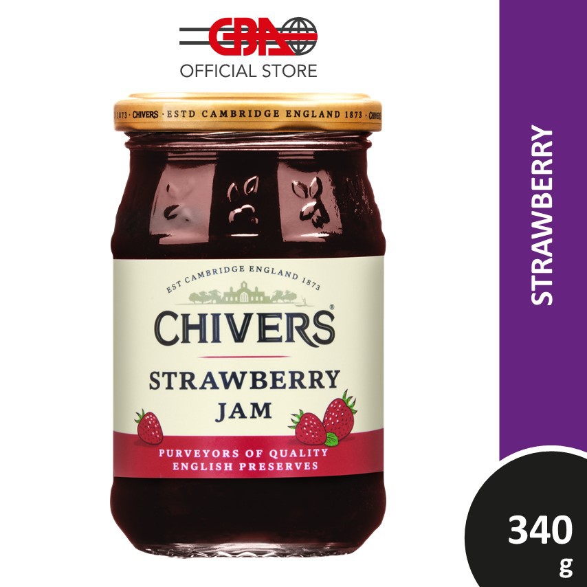 Vegan Kosher Spread Chivers Blackcurrant Jam 340g - Traditional English ...
