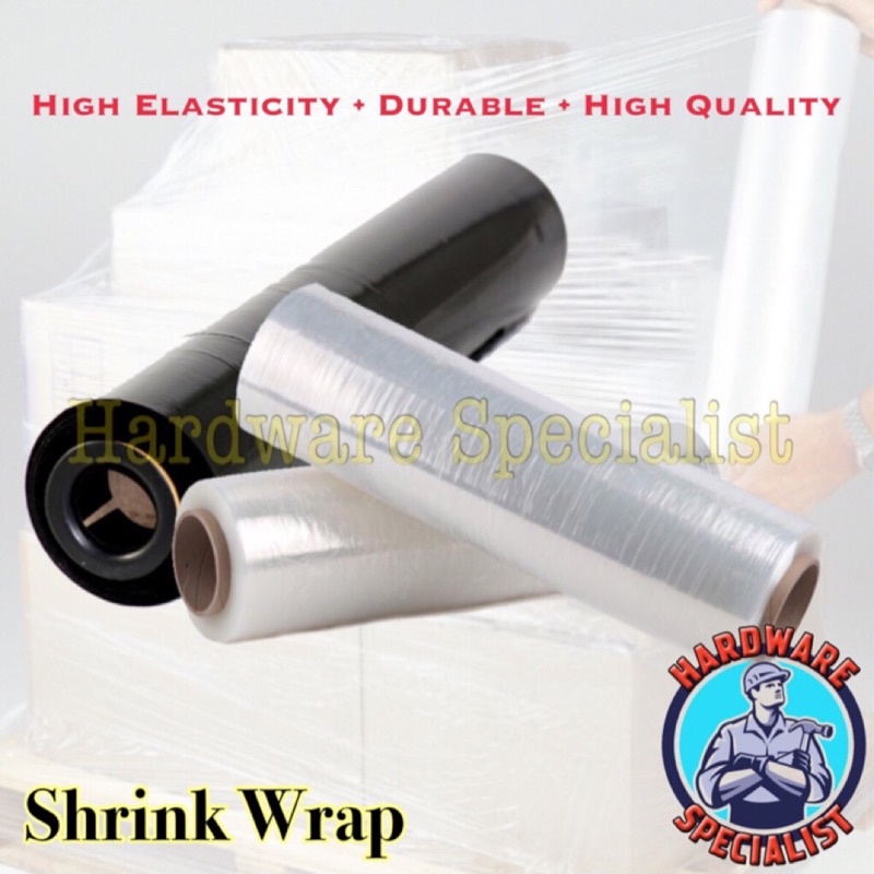 STRETCH FILM WRAPPING 250MM X 800G CLEAR / BLACK | Shopee Malaysia