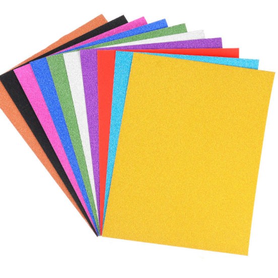 (10pcs) Sparkling Sticker Paper /(10pcs) Premium thick assorted glitter ...