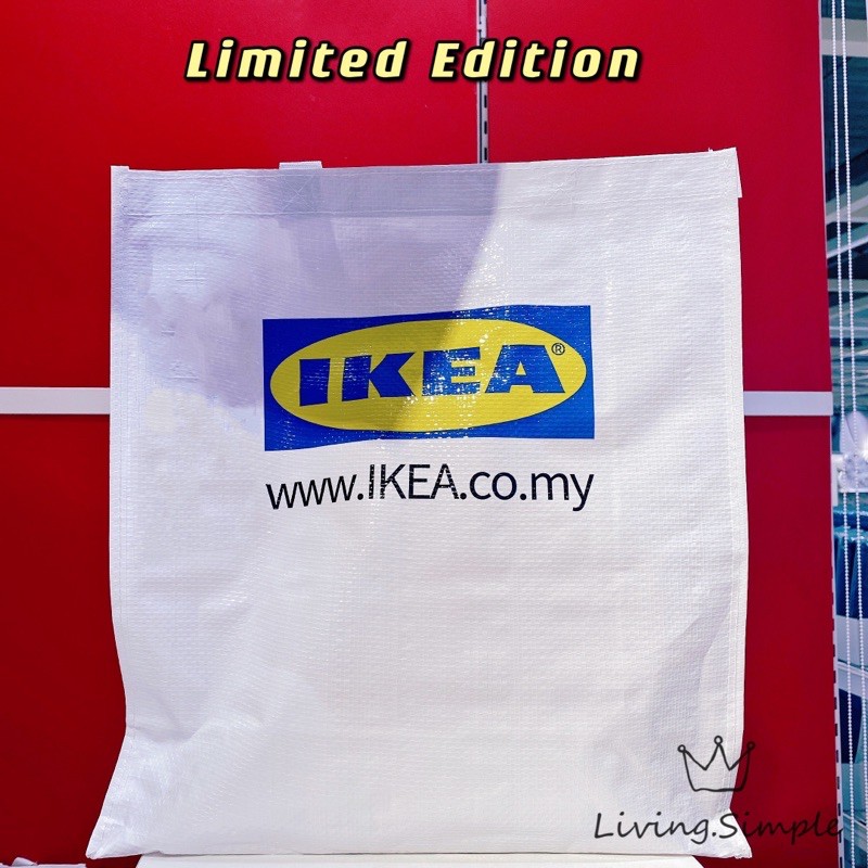 Ikea Tote Bag Recycle Bag Shoulder Bag New Bag Ikea White Laundry Bag