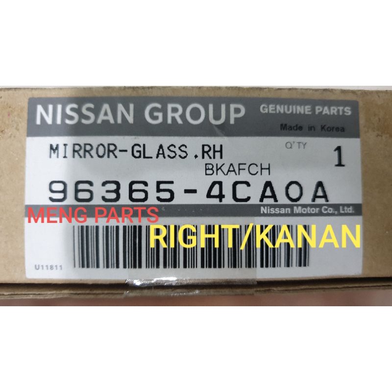 ORIGINAL NISSAN X TRAIL T32 SIDE MIRROR GLASS WITCH HELTER,CERMIN SISI ...
