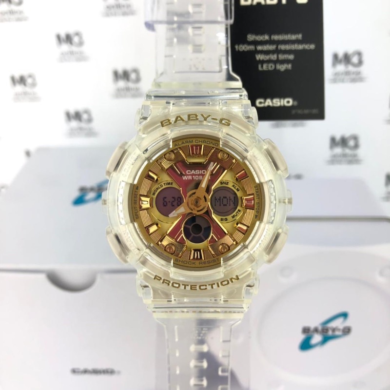 Casio Baby G Catch The Vibe Series Transparent Gold BA 130CVG